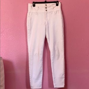 White high waisted jeans size 10